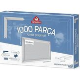 Puzzle Beyaz 1000 Parça Demonte Puzzle Çerçevesi