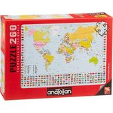 Puzzle - Dünya Haritası / 260 Parça Puzzle, #3319