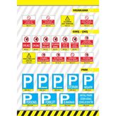 Pvc 0,50 Mm Misafir İkaz Levhası - (2 Adet)