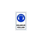Pvc Levha "Kulaklık Kullan" 15X25 Cm