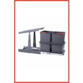 Pyramith Antrasit 12 12 Litre Teleskopik Raylı Çöp Kovası ()