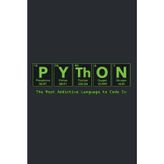 PYTHON Notebook: 6 x 9 Wide Ruled Journal with 120 Pages | Periodic Table Programming Notebook for Python Developers, Coders and Software Engineers: ... for Python Programmers, Software Engineers
