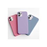 Q Aksesuar İphone 6S Plus Uyumlu 3'Lü Set Basic Telefon Kılıfı Şeker Pembe-Lila-Bebe Mavi