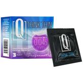 Q Thınk Thın Extra Ince 0.045 mm Prezervatif 3’lü Paket