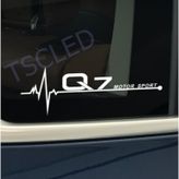 Q7 Kelebek Cam Audi Oto Araba Sticker