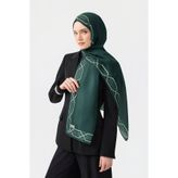 Qef Cotton Twill Şal İnterlock Koyu Yeşil
