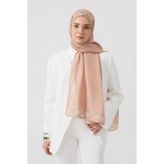 Qef Cotton Twill Şal İnterlock Pudra