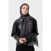 Qef Cotton Twill Şal Loop Line Gri