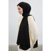 Qef Daily Krep Şal Siyah
