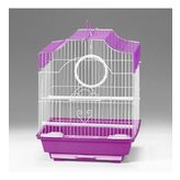 Qh Pet Kuş Kafesi 30x23x39 Cm Mor Kanarya Muhabbet Kuşu İçin