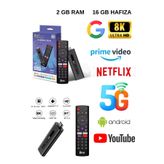 Qifit TV98 Android Sesli Asistan Kumandalı 8K Akıllı TV STİCK| H618 Mini PC Wi-Fi 6 BT 5.0 TV Alıcısı