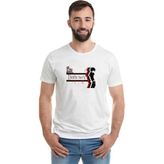 Qivi Anime Death Note Baskılı Beyaz Erkek Örme Tshirt