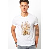 Qivi Anime Naruto Itachi Baskılı Beyaz Erkek Örme Tshirt