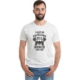 Qivi Backup Of 99 Problems Baskılı Beyaz Erkek Örme Tshirt
