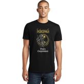 Qivi Behemoth Devil's Conquistadors Baskılı Siyah Erkek Örme T-shirt