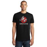 Qivi Ghostbusters Logo Black Baskılı Siyah Erkek Örme T-shirt
