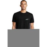 Qivi Leon Far Baskılı Siyah Erkek Örme T-shirt