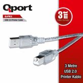 Qport Q Pr 3 Usb 2.0 Yazici 3 m Kablo