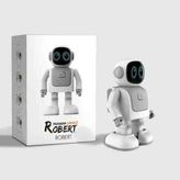QPrint Dans Robotu Robert Beyaz Eğlenceli Öğretici Oyun Arkadaşı Bluetooth Hoparlör