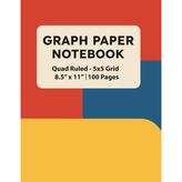 Quad Ruled Graph Paper Notebook: 5x5 Grid | 8.5 x 11 | 100 Pages | Quad Ruled for Math, Science, Engineering & Drawing