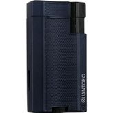 Quantoro Çift Torch Pürmüz Lacivert Metal Puro Çakmağı