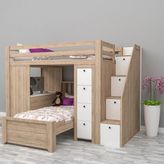 Quart Dolaplı Ranza Mdf - Beyaz - 100 x 100 cm