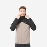 Quechua MH100 Bej Siyah Erkek Outdoor Yağmurluk