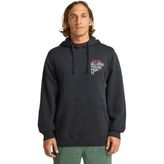 Quiksilver Billabong Foundation Po M Beden Siyah Kapüşonlu Sweatshirt Erkek Kullanımı İçin Tasarlandı - standart