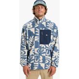 Quiksilver EQYPF03066-CLEAN Coast Fz Mavi Dik Yaka Normal Düz Erkek Polar Sweatshırt