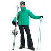 Quiksilver ERJTJ03545-SNOW WINTER REBEL JK Yeşil Kadın Waterproof Kayak Montu