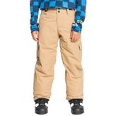 Quiksilver Porter Youth Erkek Çocuk Kahverengi Snowboard Pantolonu - 10 Yaş - Bej