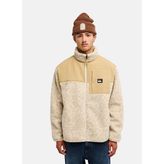 Quiksilver SHALLOW WATER FZ Bej Dik Yaka Regular Fit Erkek Polar Sweatshırt