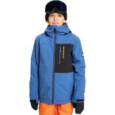 Quiksilver Side Hit Solid Youth Jk Erkek Çocuk Mavi Snowboard Ceketi - 16 Yaş