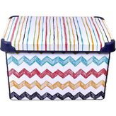 Qutu Style Box Colored Zigzag Oyuncak Saklama Kutusu - 20 Litre