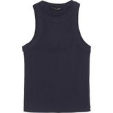Quzu Halter Yaka Basic Fitilli Atlet Lacivert