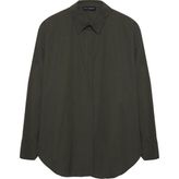 Quzu Oversize Haki Kadın Gömlek 11478