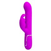 Rabbit 7 Titreşimli Multifonksiyonlu Oynarbaşlı Pembe Vibratör