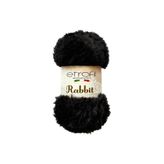 Rabbit Örgü İpi Siyah%100 Polyester 100g 65m (70906)