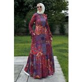 Rabia Şamlı Nehir Elbise Kırmızı