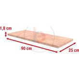 Rafburada 35X35 Cm Ham MDF Dekoratif Ahsap Raf