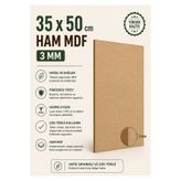 RAFKESTİR 1 adet Duralit ham MDF 3 mm 35 x 50 cm