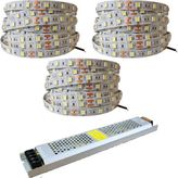 Rafta 15 Metre Şerit LED Günışığı Renk + 12V 16.5 Amper 200 Watt LED Trafo - 3 Dirençli Double Pcb - Oturma Odası, Yatak Odası ve Mutfak Için Gizli Aydınlatma - 00 Beyaz - 1 x 100 cm