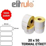 Rafta Barkod Etiketi 20X50 Termal - 1000 Adet