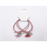 Rafta Gidego Accessories Tatlı Çiçek 2'li Saç Lastiği, Pembe