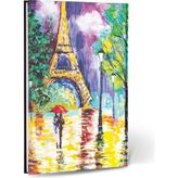 Rafta Paris Temalı Çizgili Mini Defter - 0 - 1