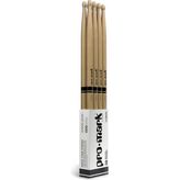 Rafta Promark Drumsticks - Davul Çubukları - Davul Çubukları - Klasik Ileri 2b Davul Çubukları - Oval Ahşap Uç - Hikori Ahşabı - 4 Çift