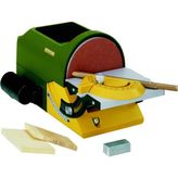 Rafta Proxxon Tg 125/E Disk Zımpara Makinesi (Zımpara Diski 125 Mm, Masa Ayarlanabilir, Açı Durduruculu, Vidalı Mengeneli, Sistemi Için Bağlantı) 27060 - 1 Adet