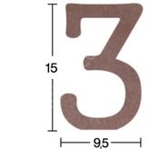 Rakam Ahşap Obje 18mm - 3