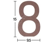 Rakam Ahşap Obje 18mm - 8