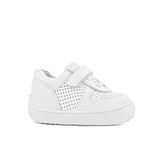 Rakerplus Bob Hakiki Deri Beyaz Barefoot Beyaz Tabanlı Cırtlı Bebek Sneaker Ayakkabı